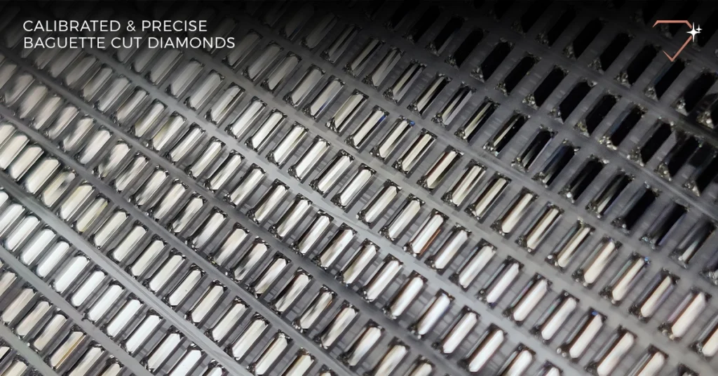 An example of precisely cut baguettes, calibrated to measurements and quality.